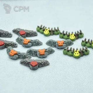 Описание картинки Набор жетонов полян для настольной игры Корни от BoardGameForFun по цене 800руб | Свободный Рынок Миниатюр - СРМ