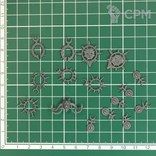 Описание картинки Slaanesh iconography от Стальные Небеса по цене 15руб | Свободный Рынок Миниатюр - СРМ