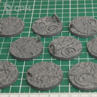 Описание картинки Slaanesh Bases 40 mm Базы/Подставки от Стальные Небеса по цене 450руб | Свободный Рынок Миниатюр - СРМ