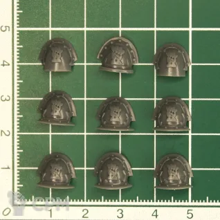 Описание картинки Red Corsairs Shoulder Pads v1 от Стальные Небеса по цене 135руб | Свободный Рынок Миниатюр - СРМ