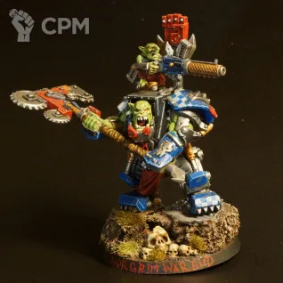 Описание картинки Ork Warboss In Mega Armour от fenixsarov по цене 4 900руб | Свободный Рынок Миниатюр - СРМ