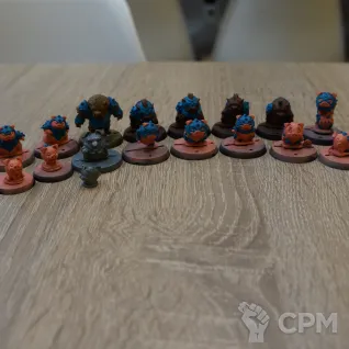 Описание картинки Blood bowl: Orc Team Cutiemals от brooklyndead по цене 5 000руб | Свободный Рынок Миниатюр - СРМ