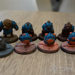 Описание картинки Blood bowl: Orc Team Cutiemals от brooklyndead по цене 5 000руб | Свободный Рынок Миниатюр - СРМ