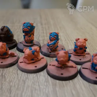 Описание картинки Blood bowl: Orc Team Cutiemals от brooklyndead по цене 5 000руб | Свободный Рынок Миниатюр - СРМ
