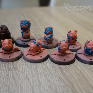 Описание картинки Blood bowl: Orc Team Cutiemals от brooklyndead по цене 5 000руб | Свободный Рынок Миниатюр - СРМ