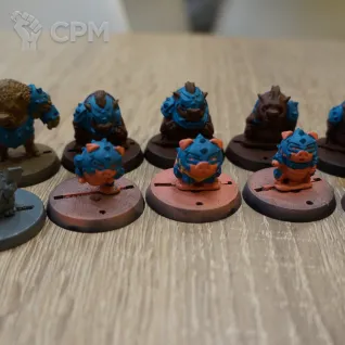 Описание картинки Blood bowl: Orc Team Cutiemals от brooklyndead по цене 5 000руб | Свободный Рынок Миниатюр - СРМ