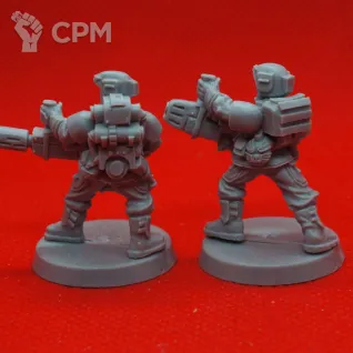 Описание картинки Cadian with Plasma Gun and Meltagun от Hellraiser по цене 350руб | Свободный Рынок Миниатюр - СРМ