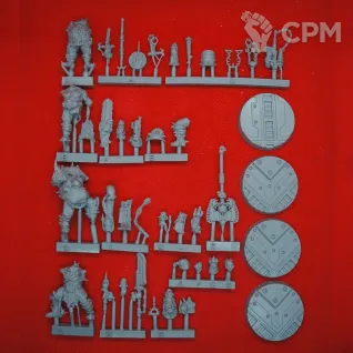 Описание картинки Mercator Sanguis Slaver Entourage от Hellraiser по цене 1 300руб | Свободный Рынок Миниатюр - СРМ