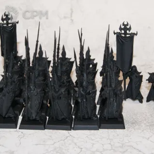 Описание картинки Dark Elves Dreadspears 22шт (литье) от Tyrra по цене 3 400руб | Свободный Рынок Миниатюр - СРМ