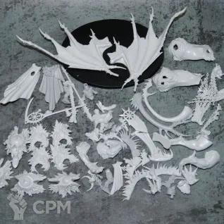 Описание картинки Chaos/Sorcerer Lord on Manticore от Tyrra по цене 2 000руб | Свободный Рынок Миниатюр - СРМ
