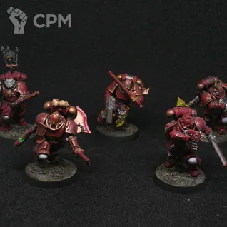 Описание картинки Khorne Berzerkers от SWT по цене 4 500руб | Свободный Рынок Миниатюр - СРМ