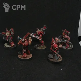 Описание картинки Khorne Berzerkers от SWT по цене 3 000руб | Свободный Рынок Миниатюр - СРМ