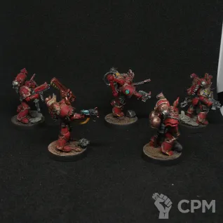 Описание картинки Khorne Berzerkers от SWT по цене 3 000руб | Свободный Рынок Миниатюр - СРМ