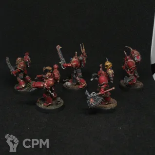 Описание картинки Khorne Berzerkers от SWT по цене 3 000руб | Свободный Рынок Миниатюр - СРМ