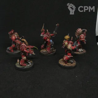 Описание картинки Khorne Berzerkers от SWT по цене 3 000руб | Свободный Рынок Миниатюр - СРМ