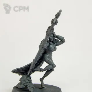 Описание картинки Авторская миниатюра "Female Overlord" от Blood Red Phoenix по цене 500руб | Свободный Рынок Миниатюр - СРМ