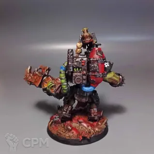 Описание картинки Варбосс орков - Warhammer 40K от Geser по цене 1 200руб | Свободный Рынок Миниатюр - СРМ