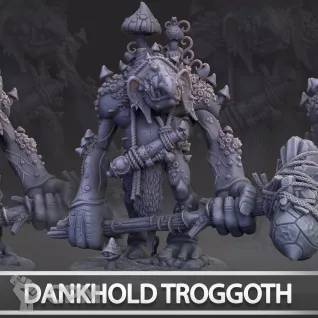 Описание картинки Dankhold Troggboss от Naggaroth Night по цене 1 200руб | Свободный Рынок Миниатюр - СРМ