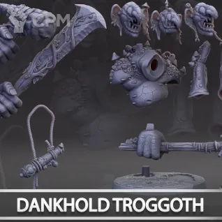 Описание картинки Dankhold Troggboss от Naggaroth Night по цене 1 200руб | Свободный Рынок Миниатюр - СРМ