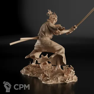 Описание картинки Miyamoto Musashi Фигурка от GAS3TXD  по цене 3 600руб | Свободный Рынок Миниатюр - СРМ