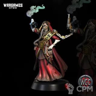 Описание картинки Devika The Resolute Flame Alchemist от Manufactorum76 по цене 200руб | Свободный Рынок Миниатюр - СРМ