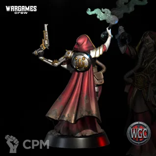 Описание картинки Devika The Resolute Flame Alchemist от Manufactorum76 по цене 200руб | Свободный Рынок Миниатюр - СРМ