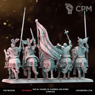 Описание картинки Ducal Guard Lances от Recruiter по цене 1 800руб | Свободный Рынок Миниатюр - СРМ