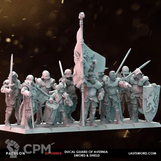 Описание картинки Ducal Guard (Sword&amp;Shield) от Recruiter по цене 1 800руб | Свободный Рынок Миниатюр - СРМ