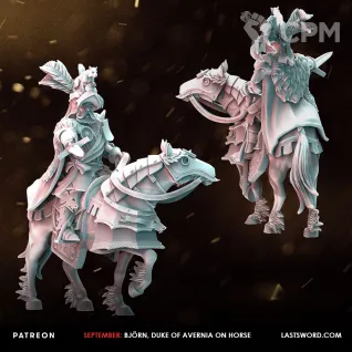 Описание картинки Duke on horse от Recruiter по цене 650руб | Свободный Рынок Миниатюр - СРМ