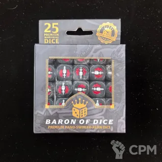 Описание картинки Набор кубов Baron Of Dice: Necromancer Dice от Akella по цене 5 500руб | Свободный Рынок Миниатюр - СРМ