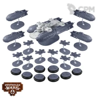 Описание картинки Dystopian Wars: Destiny Battlefleet Set (предзаказ) от Mini Wargame по цене 11 950руб | Свободный Рынок Миниатюр - СРМ
