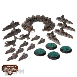 Описание картинки Dystopian Wars: Murmansk Battlefleet Set (предзаказ) от Mini Wargame по цене 12 950руб | Свободный Рынок Миниатюр - СРМ