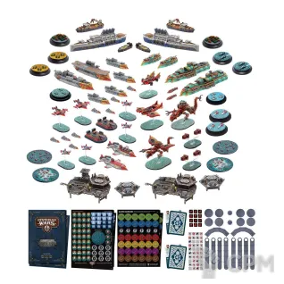 Описание картинки Dystopian Wars: Dominion of the Dragon - Two Player Starter Set (предзаказ) от Mini Wargame по цене 12 950руб | Свободный Рынок Миниатюр - СРМ