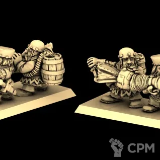 Описание картинки Dwarf Fire Thrower - Скан от MrMetalHorror по цене 600руб | Свободный Рынок Миниатюр - СРМ