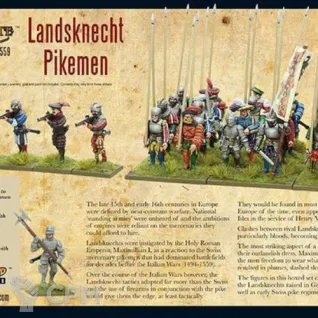 Описание картинки Warlord Pike &amp;Shotte Landsknechts Pikemen от Base 28 по цене 3 125руб | Свободный Рынок Миниатюр - СРМ