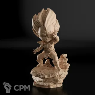Описание картинки Vegeta Chibi Фигурка (Dragon Ball) от GAS3TXD  по цене 2 000руб | Свободный Рынок Миниатюр - СРМ
