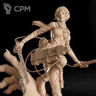 Описание картинки Mikasa Ackerman Фигурка (Attack on Titan) от GAS3TXD  по цене 3 600руб | Свободный Рынок Миниатюр - СРМ