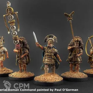 Описание картинки Early Imperial Roman Legionaries Advancing от Base 28 по цене 3 375руб | Свободный Рынок Миниатюр - СРМ