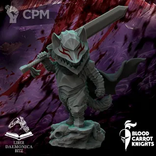Описание картинки Гатс | Коллекционная миниатюра 70 мм от Blood Carrot Knights по цене 1 450руб | Свободный Рынок Миниатюр - СРМ