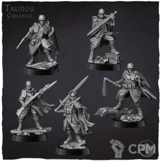 Описание картинки Hollow Guard — Eternal Frontline от Manufactorum76 по цене 1 000руб | Свободный Рынок Миниатюр - СРМ
