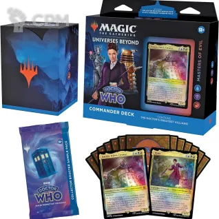 Описание картинки Колода Masters of Evil выпуска MTG Universes Beyond - Doctor Who на английском языке от Дауран по цене 8 500руб | Свободный Рынок Миниатюр - СРМ