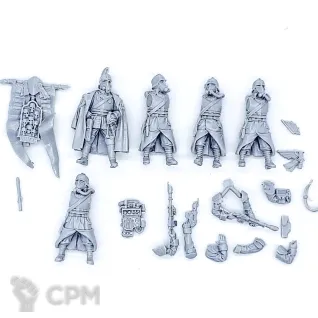 Описание картинки DEATH KORPS OF KRIEG COMMAND HQ SQUAD от Red Rooster по цене 1 438руб | Свободный Рынок Миниатюр - СРМ