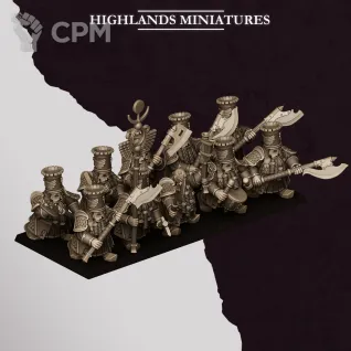 Описание картинки Chaos Dwarfs/Marduk Heavy Guard 2 от Barduck Miniatures по цене 2 019руб | Свободный Рынок Миниатюр - СРМ