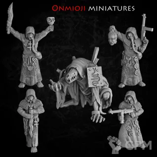 Описание картинки Cultists от PocketSized Prints по цене 700руб | Свободный Рынок Миниатюр - СРМ