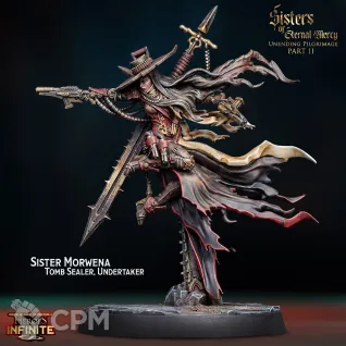 Описание картинки Sister Morwena Tob Sealer, Undertaker от Manufactorum76 по цене 180руб | Свободный Рынок Миниатюр - СРМ