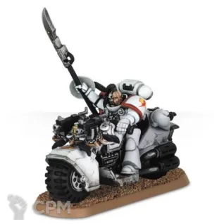 Описание картинки White Scars Bike Commander (2002) от Stark Foundry по цене 810руб | Свободный Рынок Миниатюр - СРМ