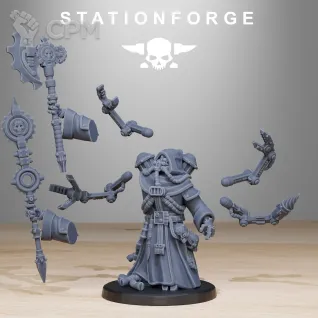 Описание картинки Tech-Priest Enginseer от Мастерская 3D Gia по цене 650руб | Свободный Рынок Миниатюр - СРМ