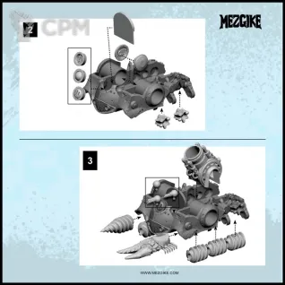 Описание картинки Sea grub destroyer tank\Plagueburst Crawler от Мастерская террейна по цене 2 300руб | Свободный Рынок Миниатюр - СРМ