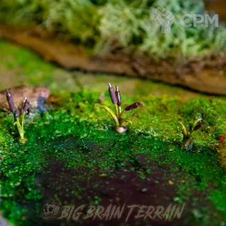 Описание картинки Лесной пруд - террейн для ДнД, варгеймов от Big Brain Terrain по цене 1 850руб | Свободный Рынок Миниатюр - СРМ