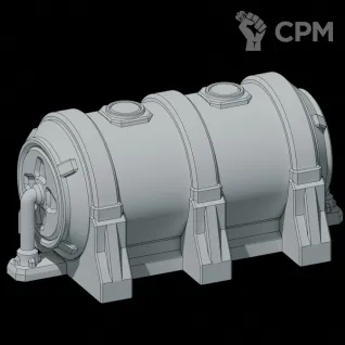 Описание картинки Топливный бак от Dwarf Pirate Foundry по цене 70руб | Свободный Рынок Миниатюр - СРМ